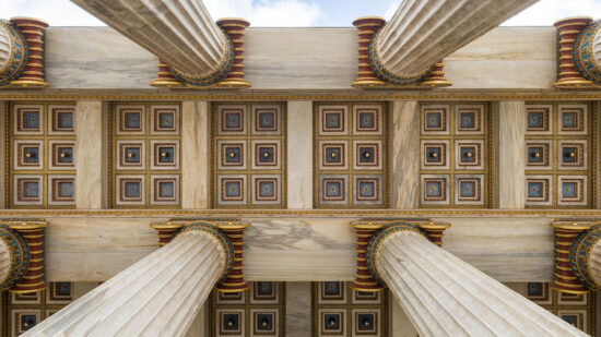 Low angle view of architectural columns