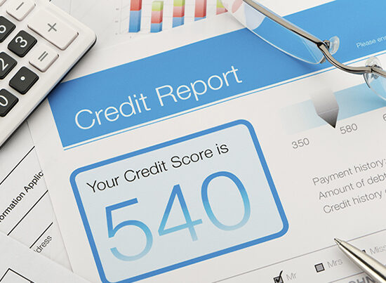 Credit report with score