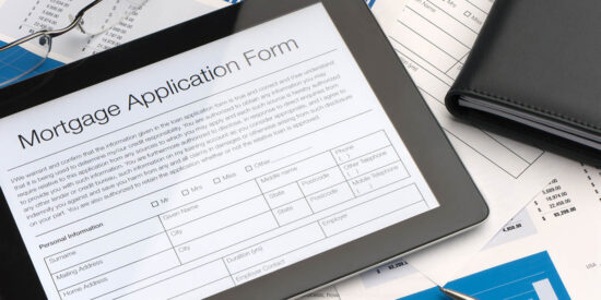 Online mortgage application form