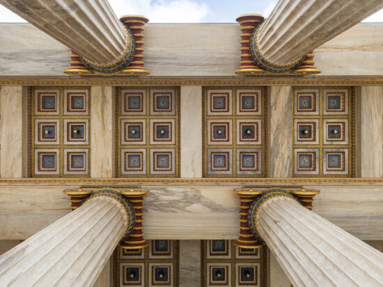 Low angle view of architectural columns